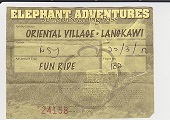 Ticket for the Elephant Ride