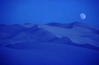 Moon over the Sahara, courtesy of Pamela Robertson