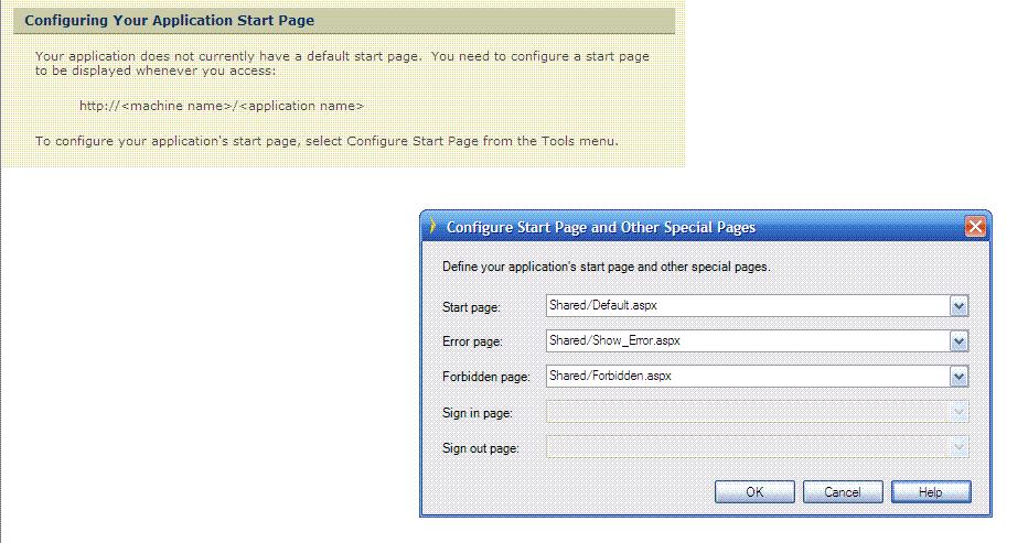 Problems Configuring a Start Page - Part 2