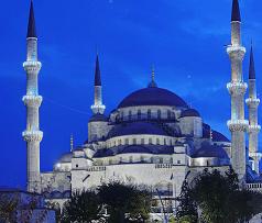 Panoramic View of the Blue Mosque (Click for Javed Sultan's Web Site)
