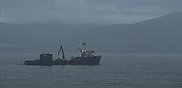 Fishing Boat in Fog, Alaska